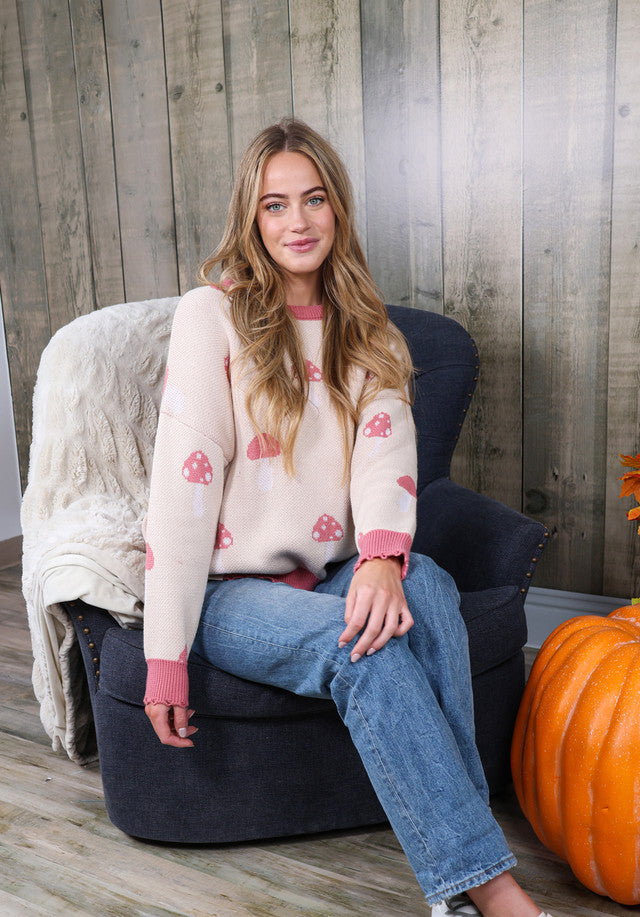 SS-Groovy Mushroom Sweater