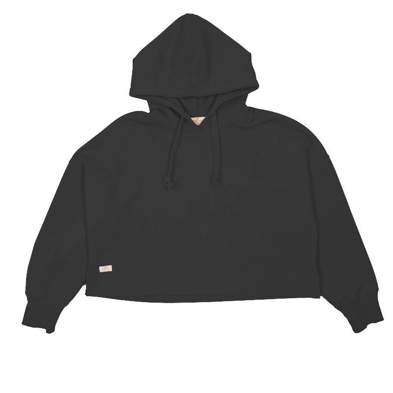 SS-Hoodie Crop Black