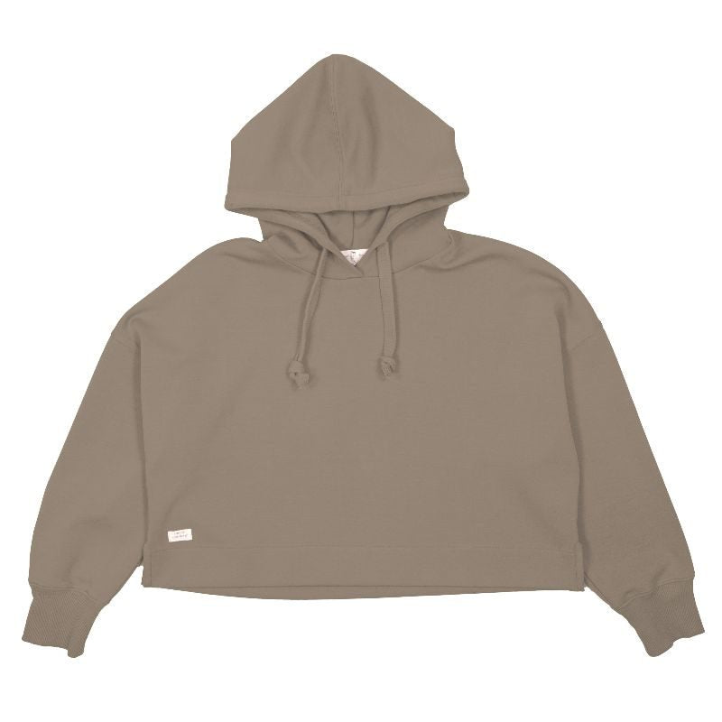 SS-Hoodie Crop Moss