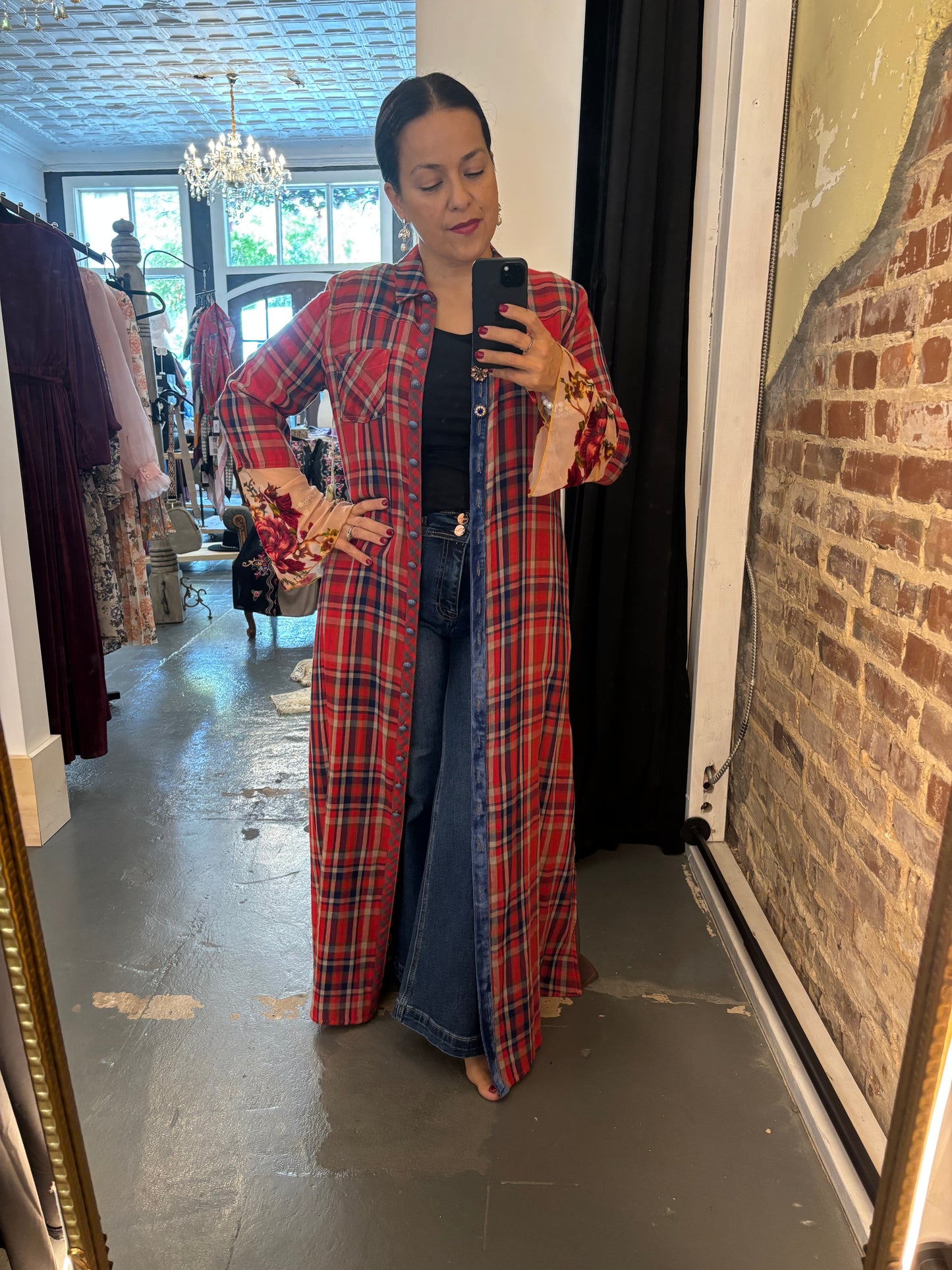 Monica Button Up Maxi Shirt Dress/Duster