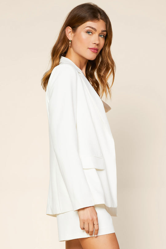 White Welt Pocket Blazer