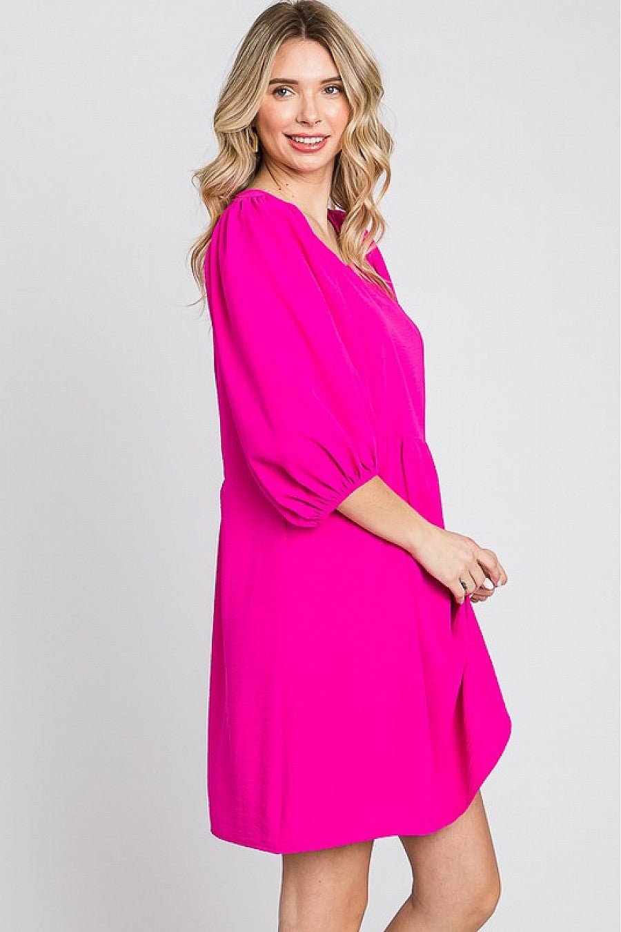 Anne Dress in Fuchsia