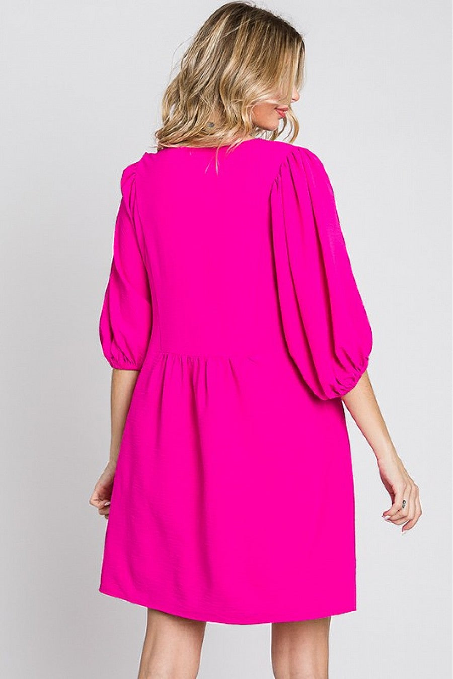 Anne Dress in Fuchsia