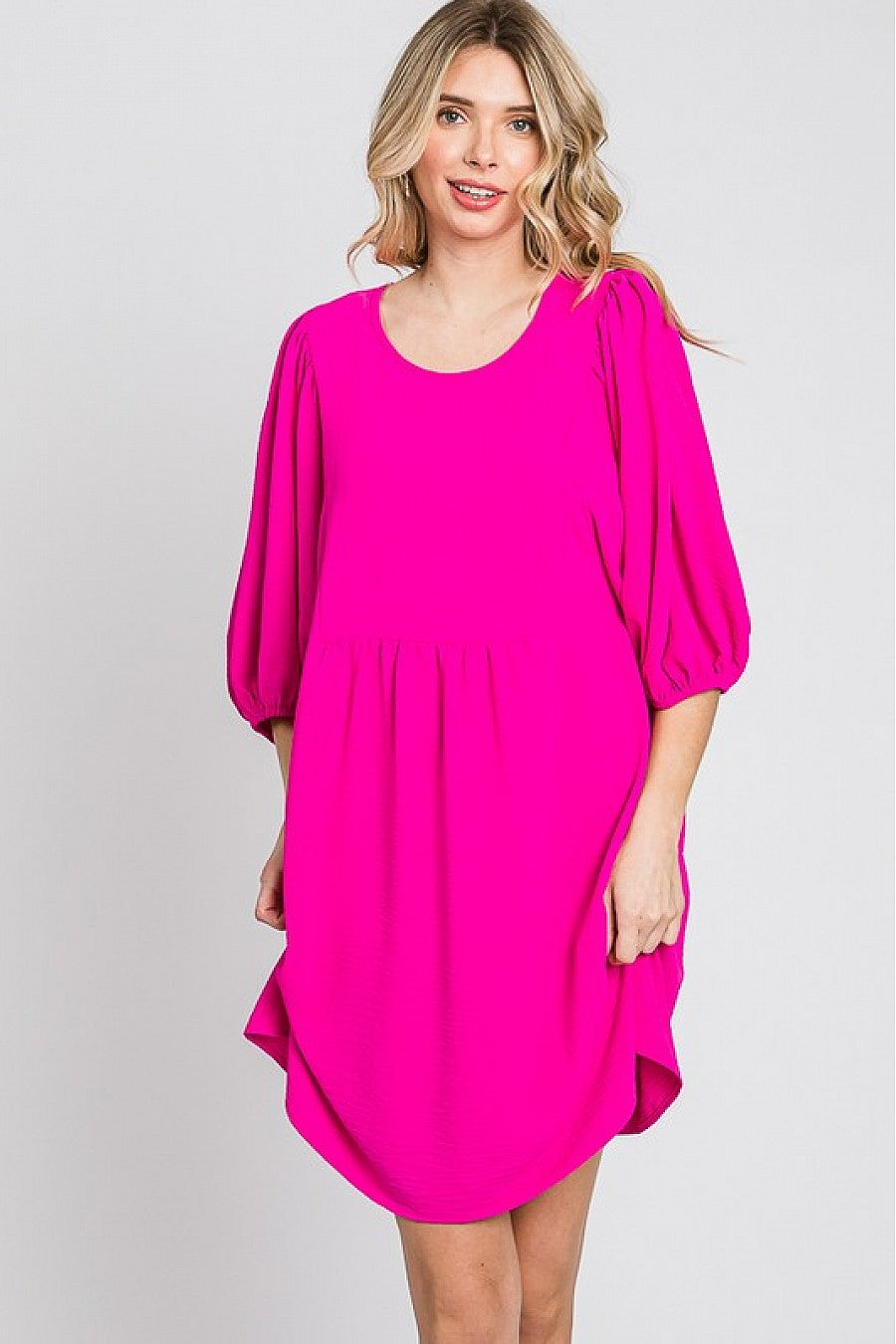 Anne Dress in Fuchsia