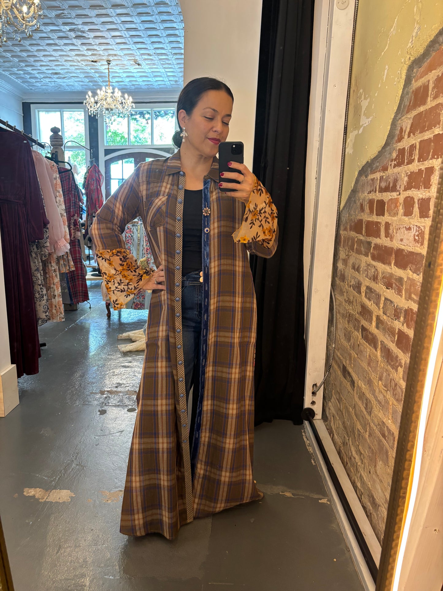 Olivia Button Up Maxi Shirt Dress/Duster