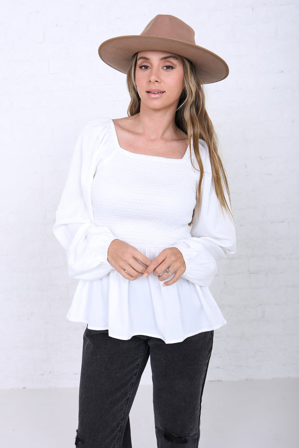 Smocked top