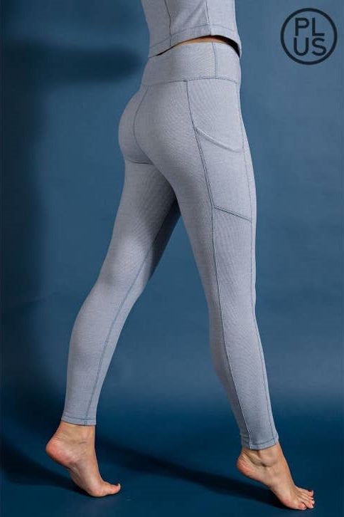 Chambray Rae Butter High Rise Joggers with Pockets