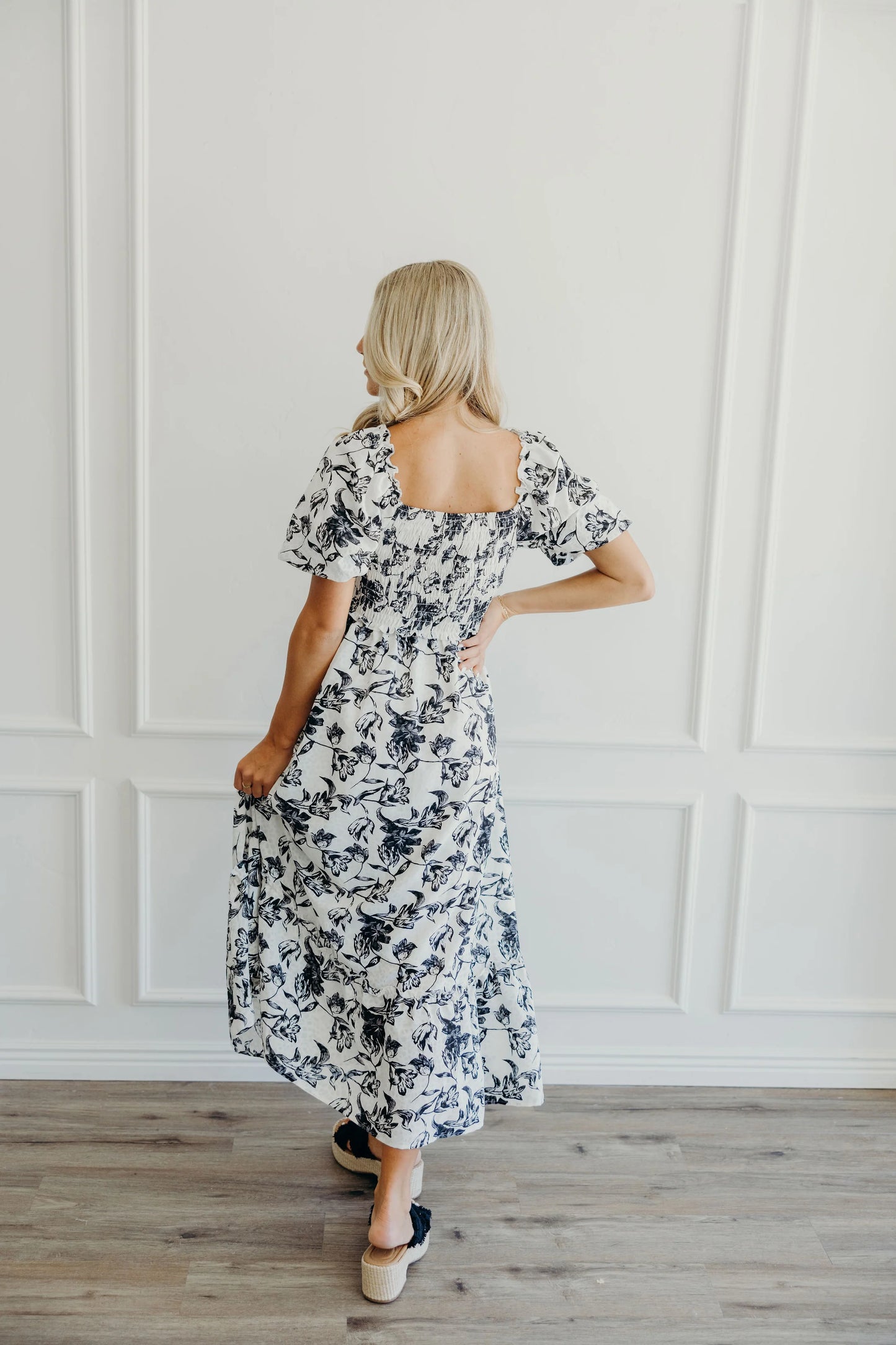 Allis Monochrome Petals Dress