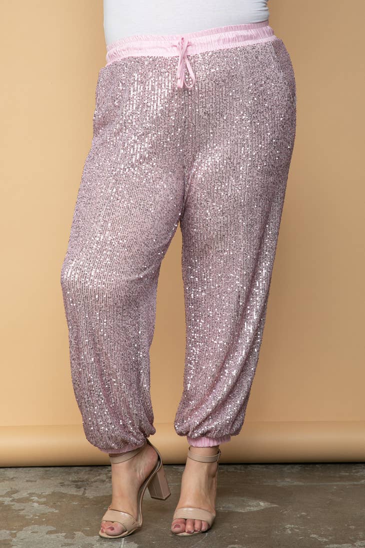 Sequins jogger sweet pink – North Star