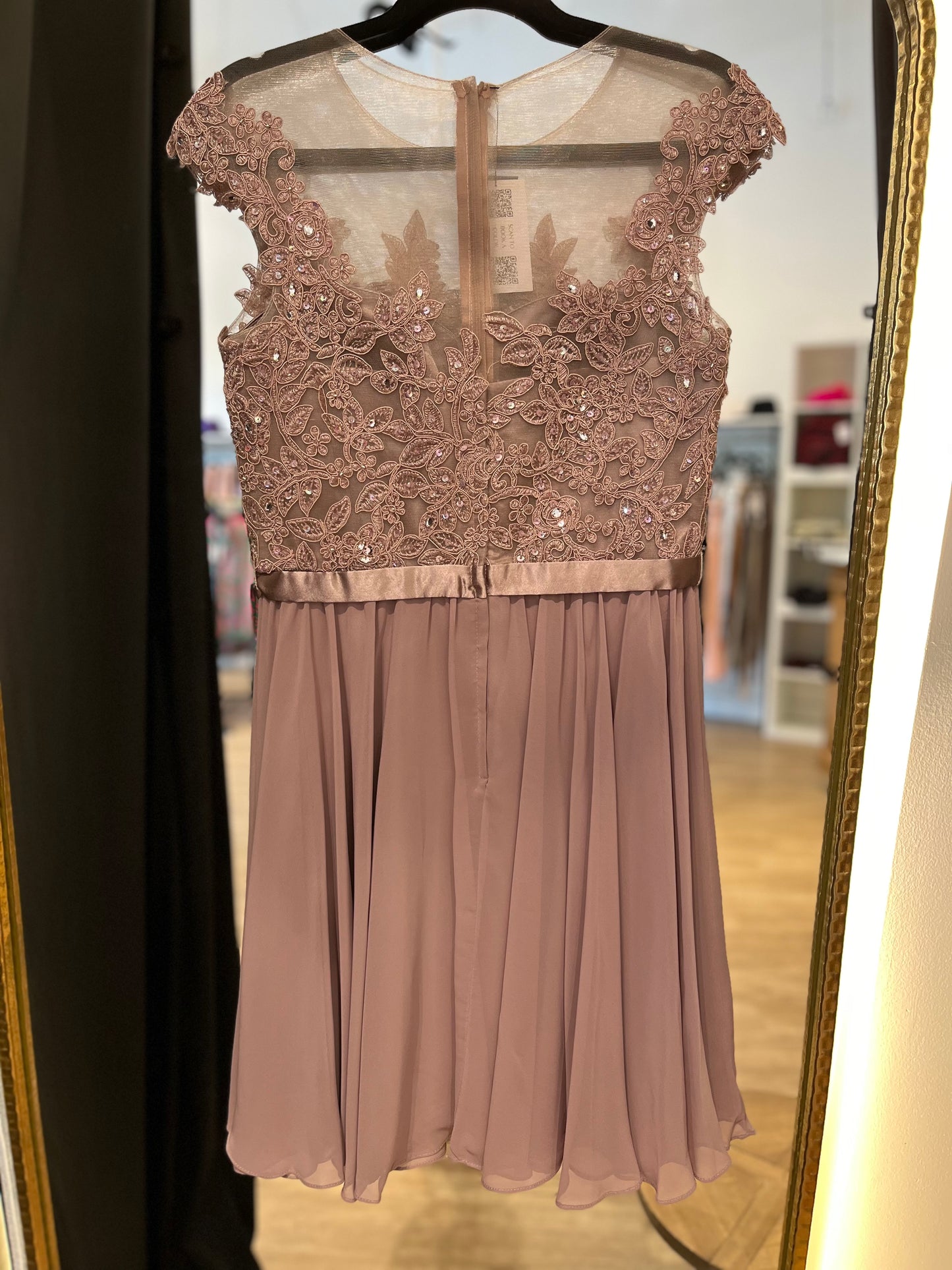 Avery Formal Dress- Mocha