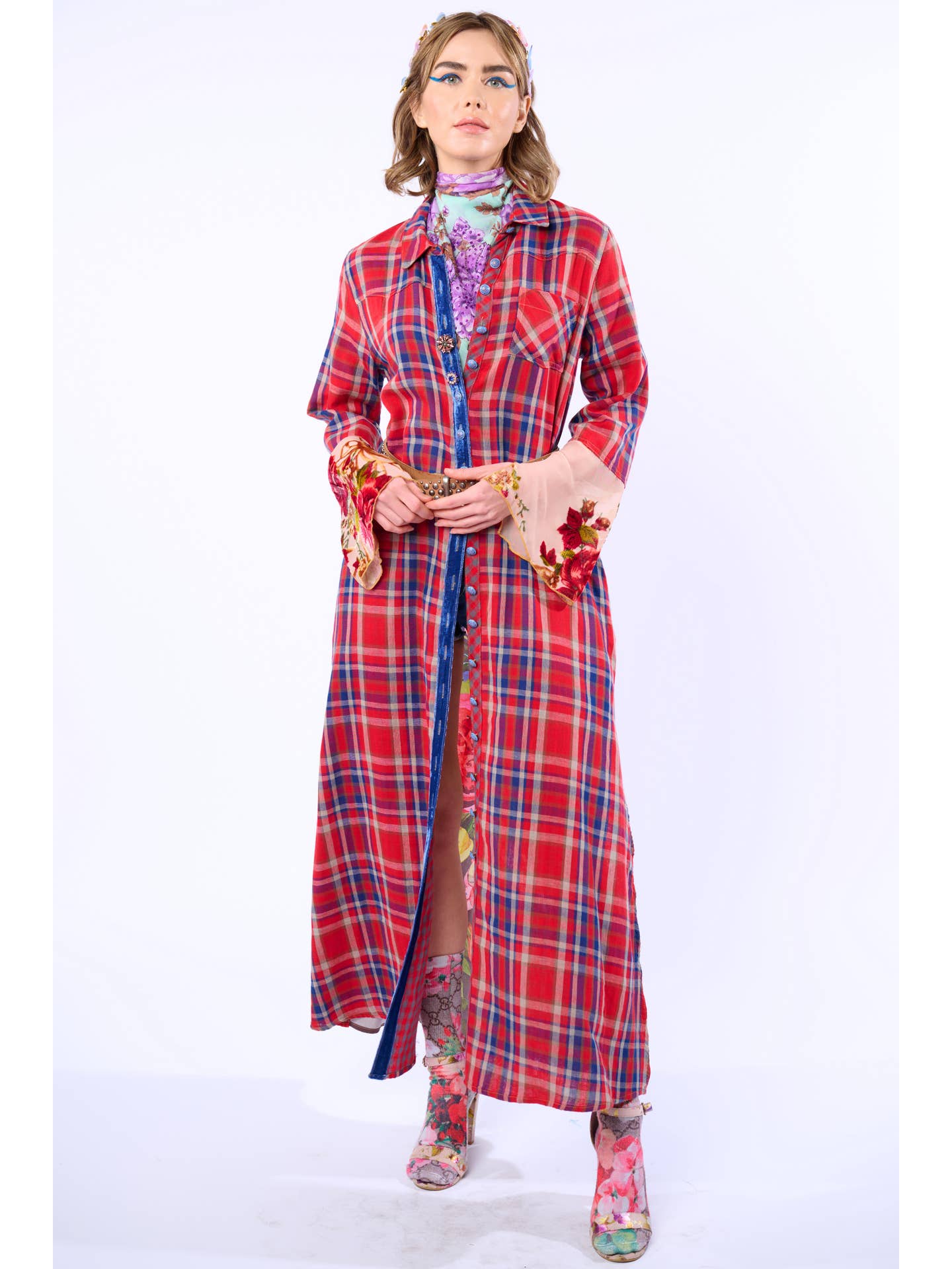 Monica Button Up Maxi Shirt Dress/Duster