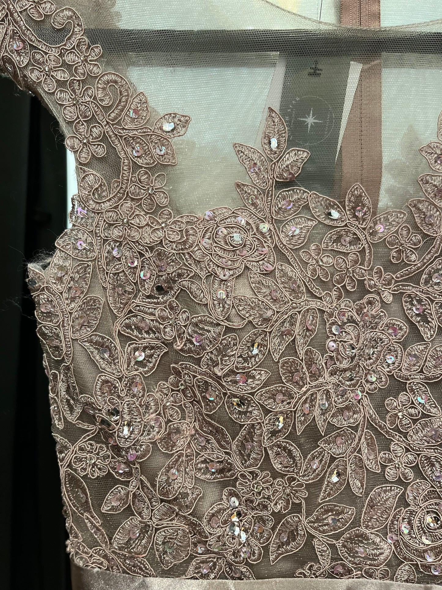 Avery Formal Dress- Mocha