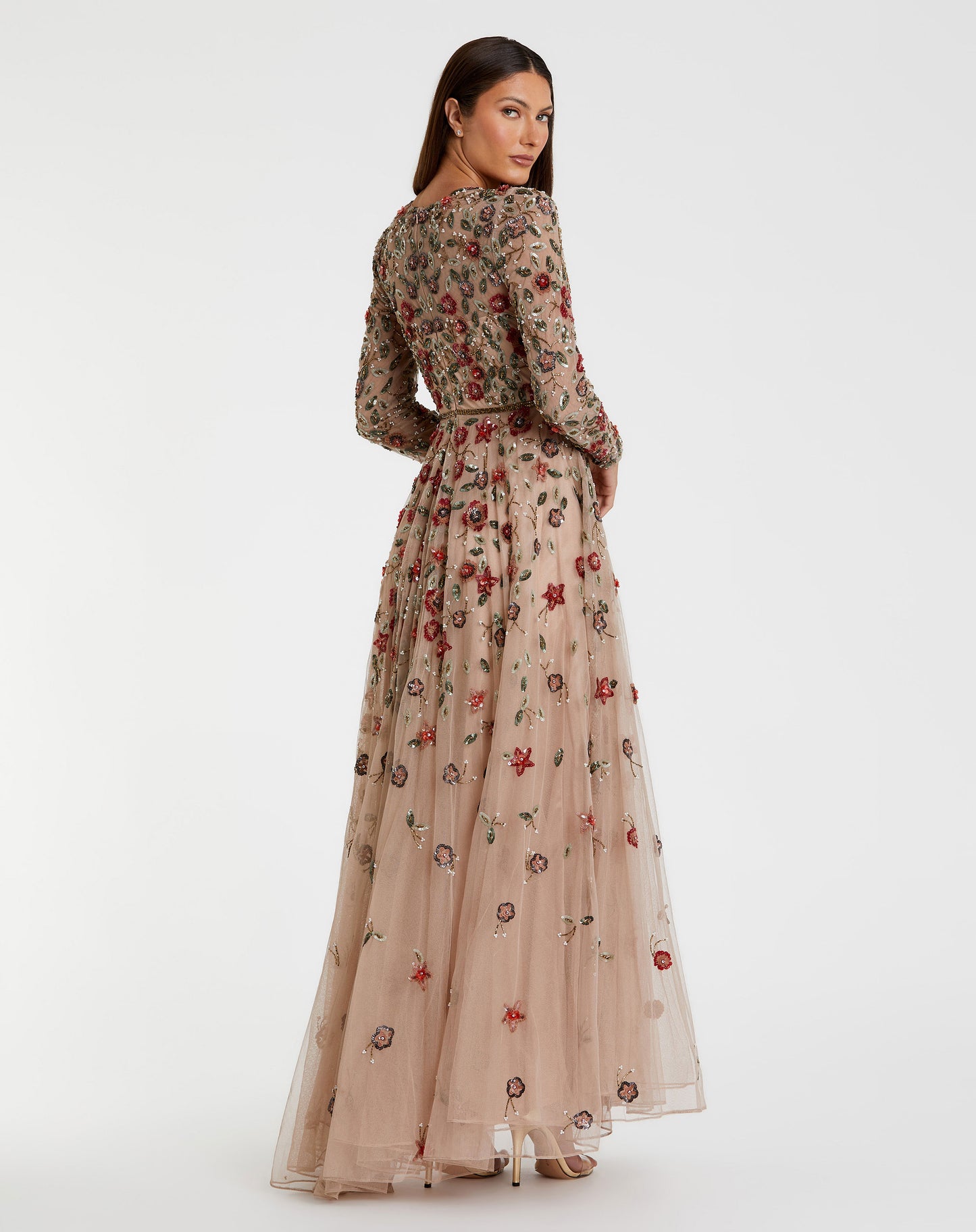 Theodora Dusty Rose Floral Dress
