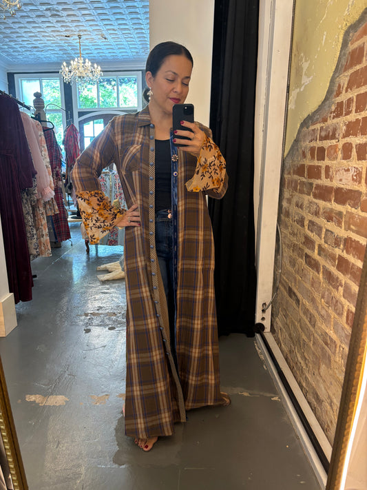 Olivia Button Up Maxi Shirt Dress/Duster