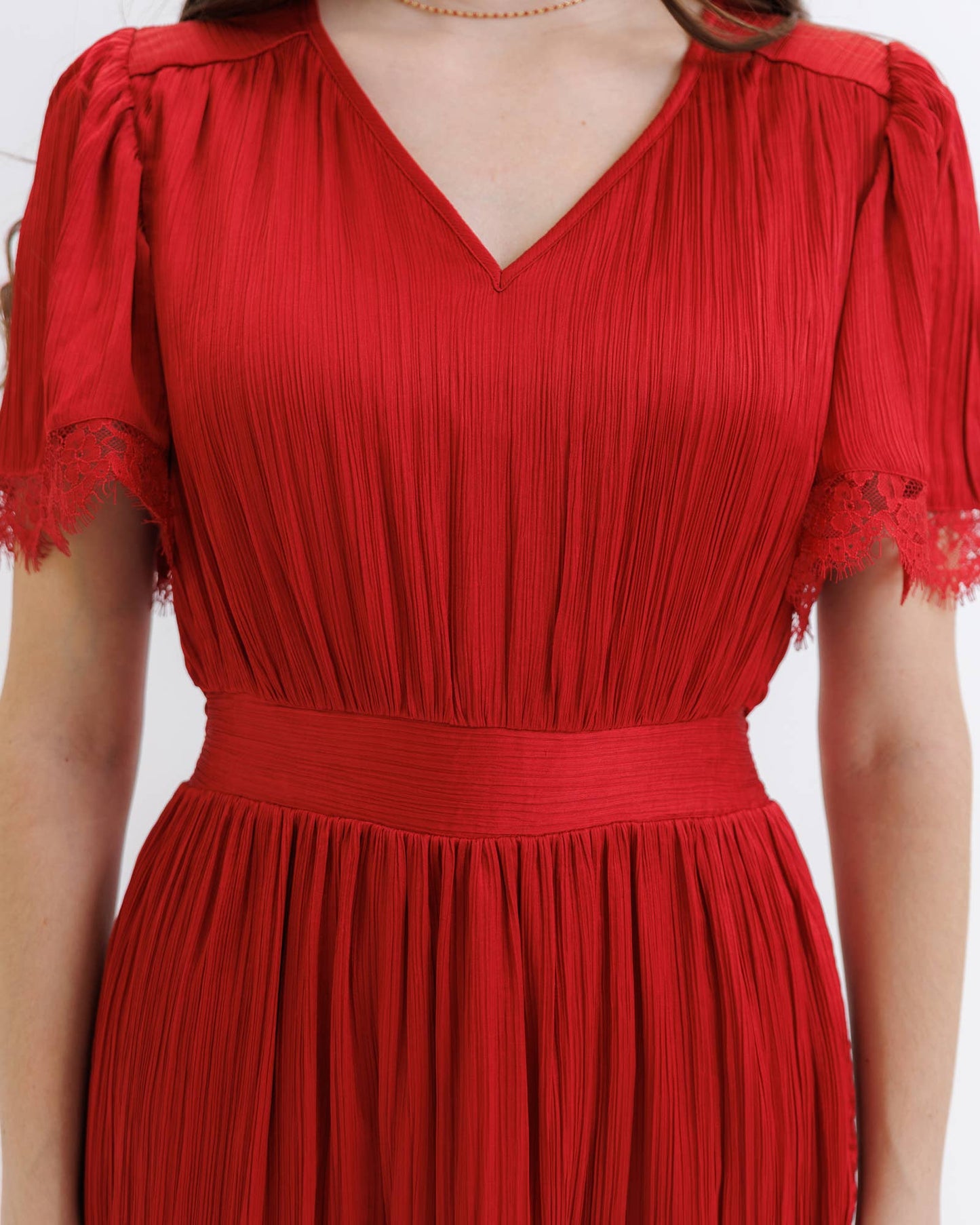 The Serena Red Maxi Dress