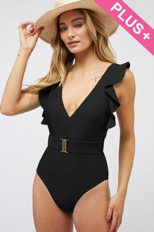 Chic One-piece Black Swimsuit
