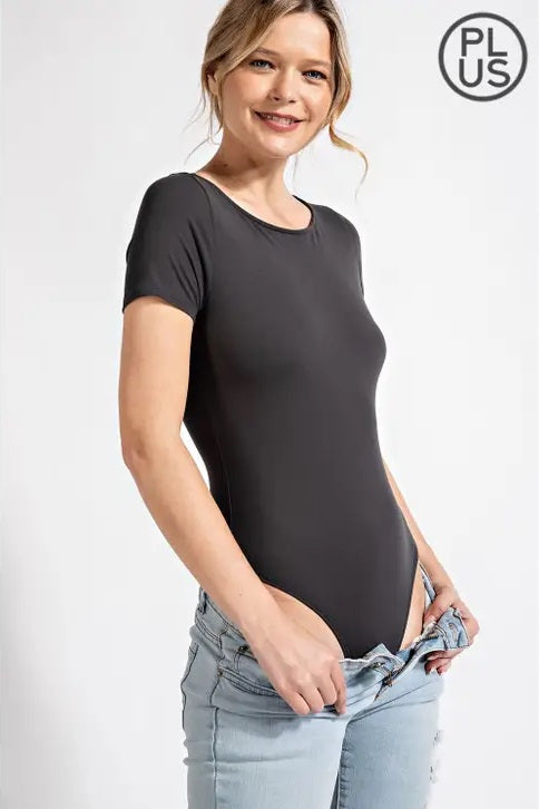 Rae Butter Body Suit in Black