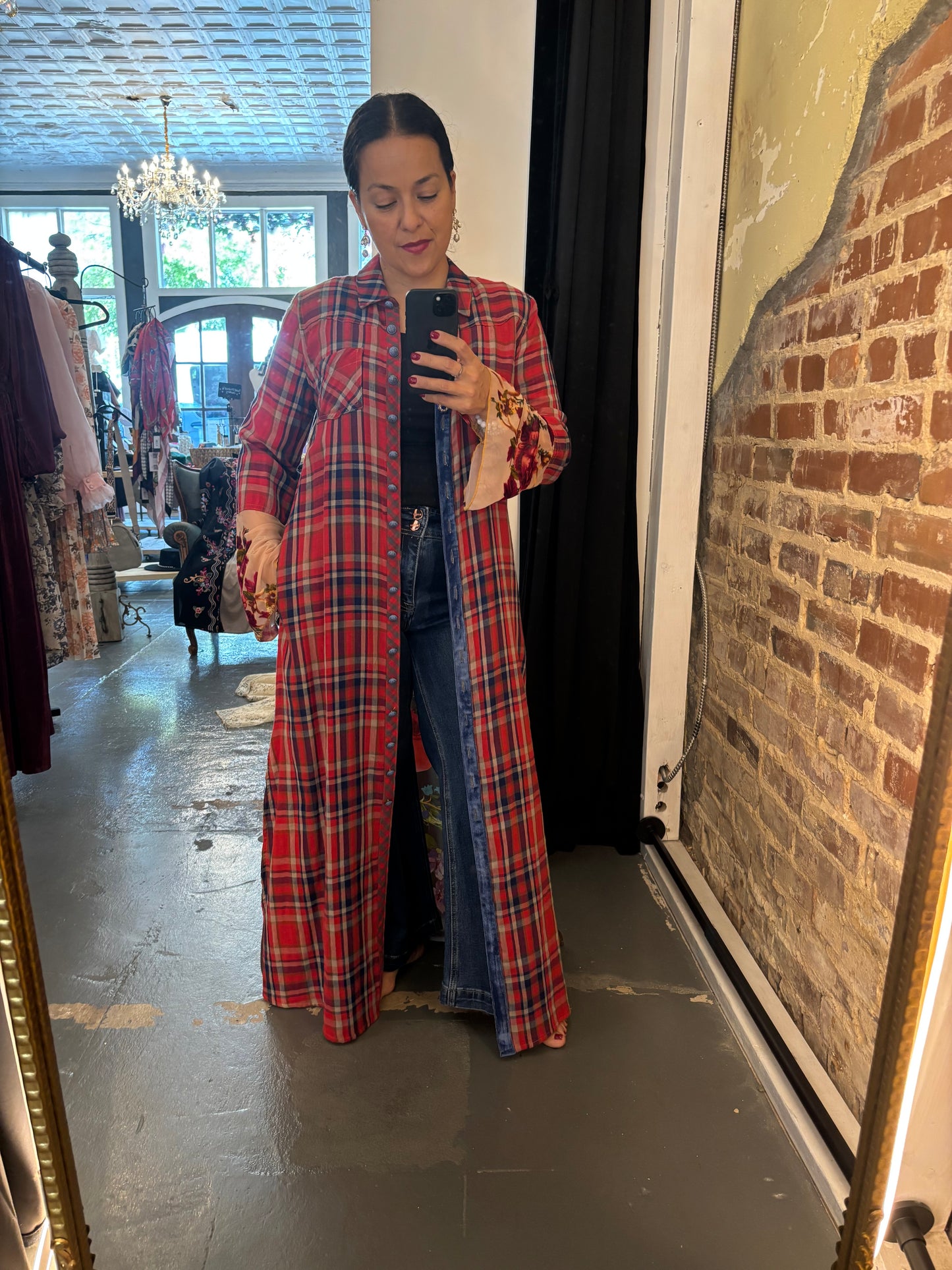 Monica Button Up Maxi Shirt Dress/Duster