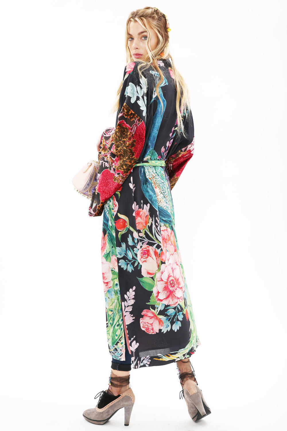 Night Peacock Kimono