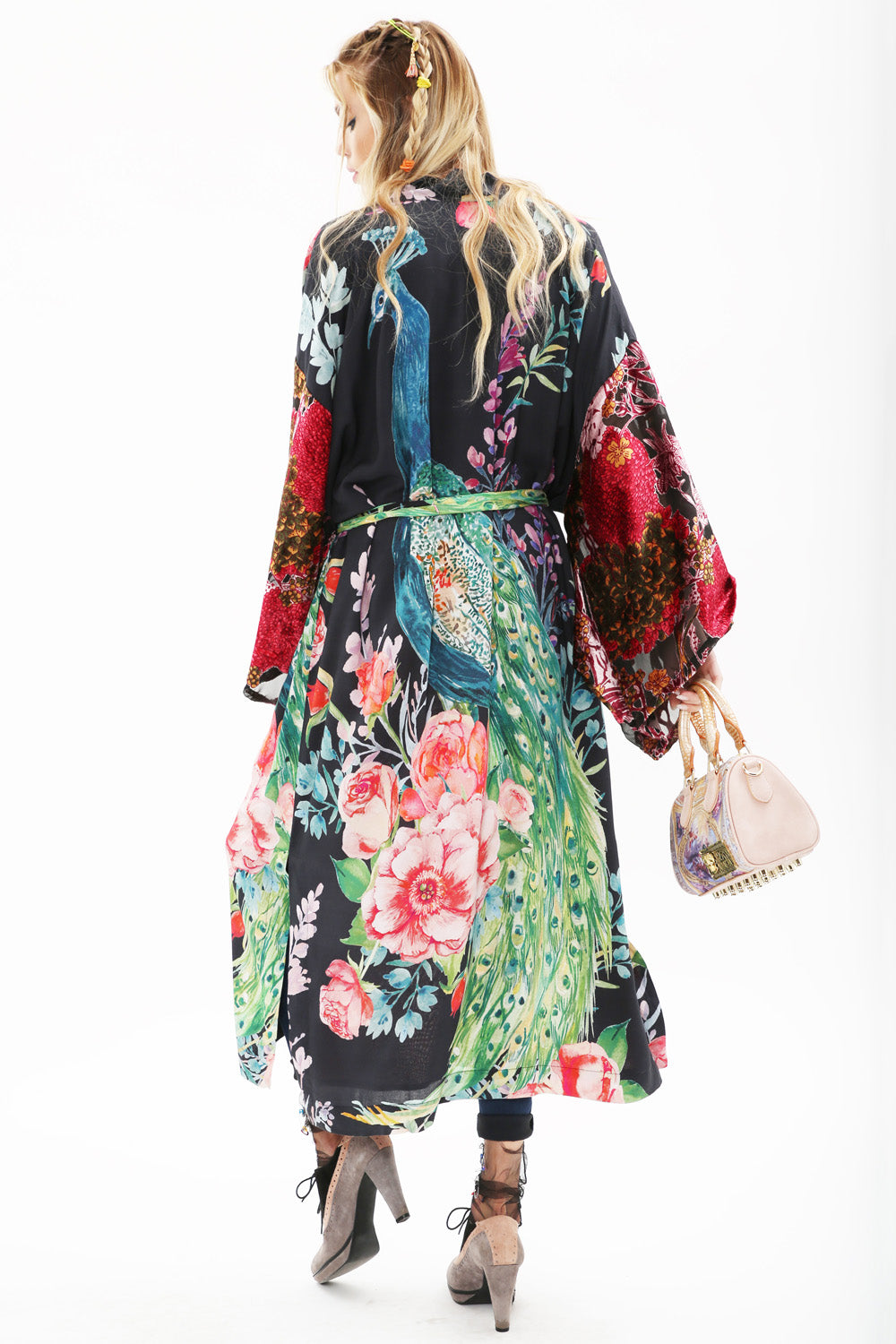 Night Peacock Kimono
