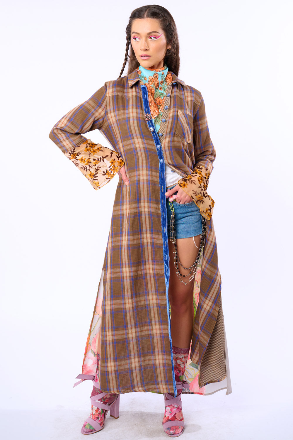 Olivia Button Up Maxi Shirt Dress/Duster