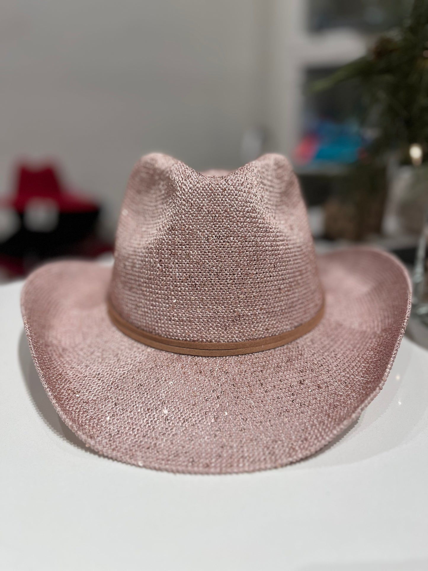 Cowgirl Hat FELT GLITTER BAND