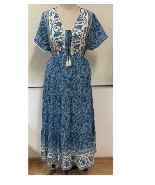 Katherine Cotton Silk Maxi