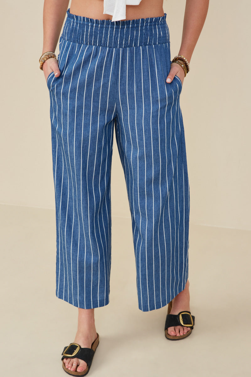 Nantucket Striped Cotton Pants