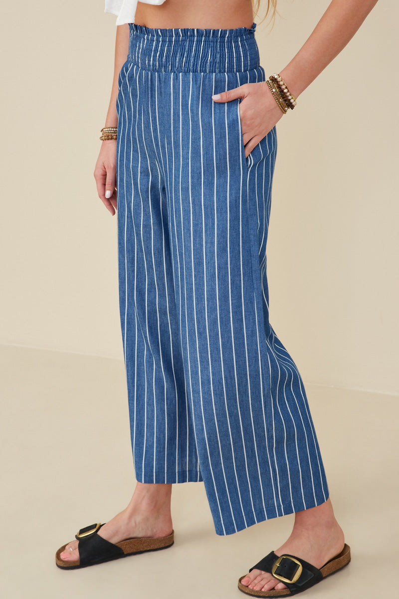 Nantucket Striped Cotton Pants