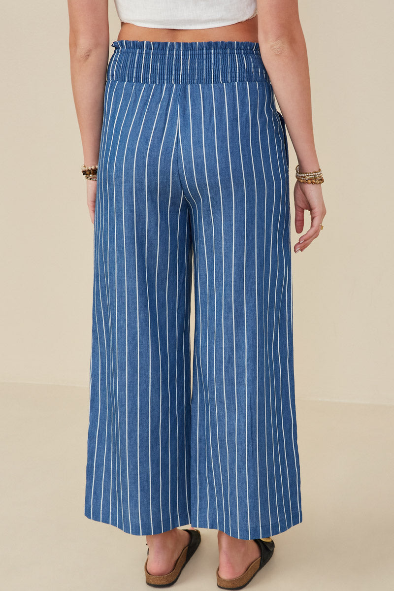 Nantucket Striped Cotton Pants