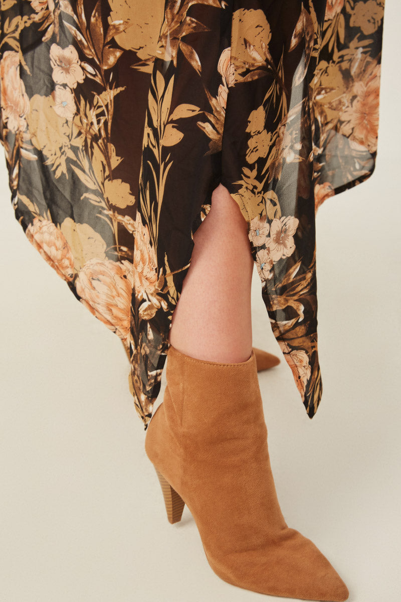 Sharon Peony Dress - Black