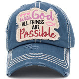 Baseball Cap - Distressed wash