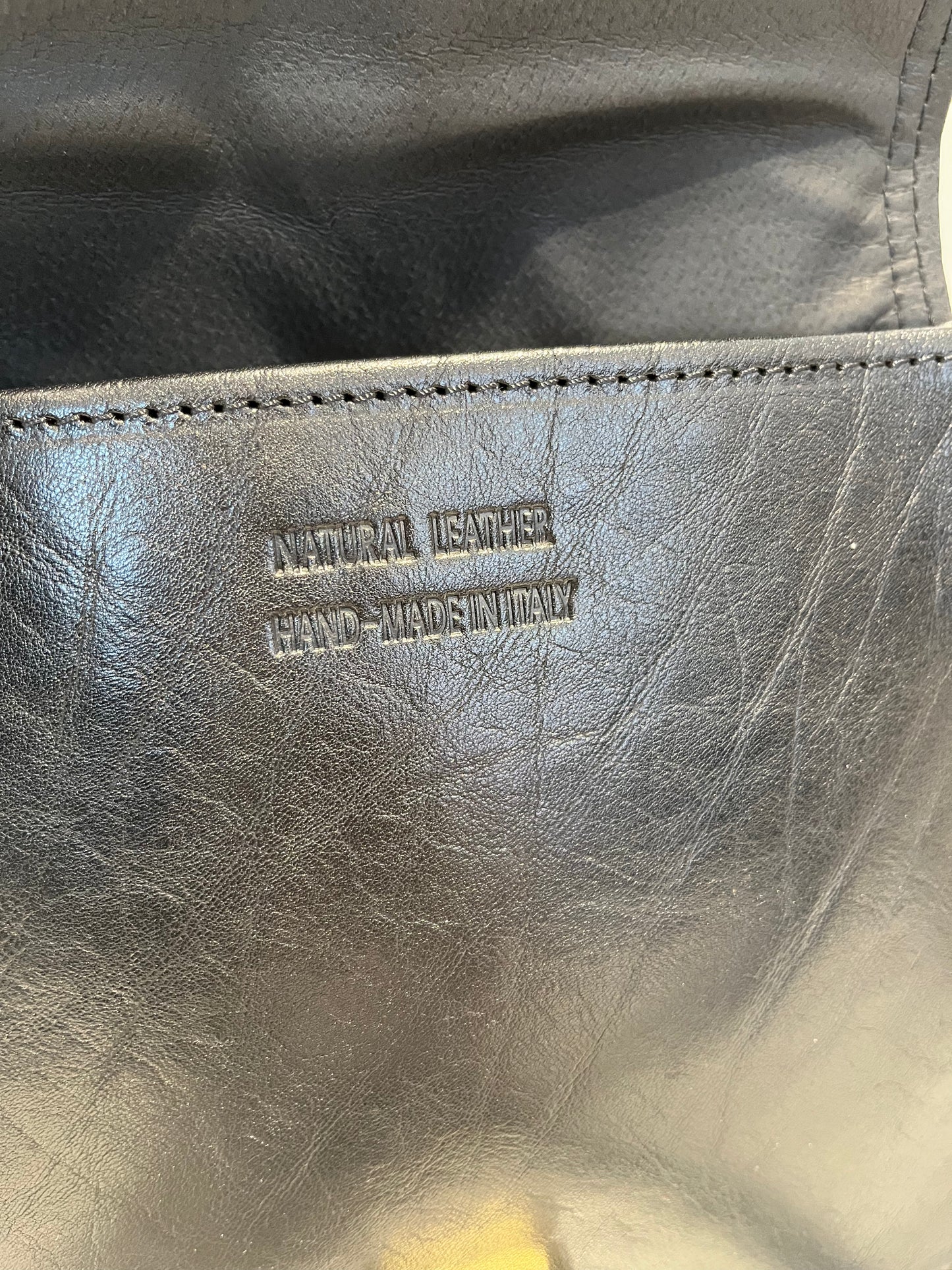 Jennifer Italian Leather Bag- Black