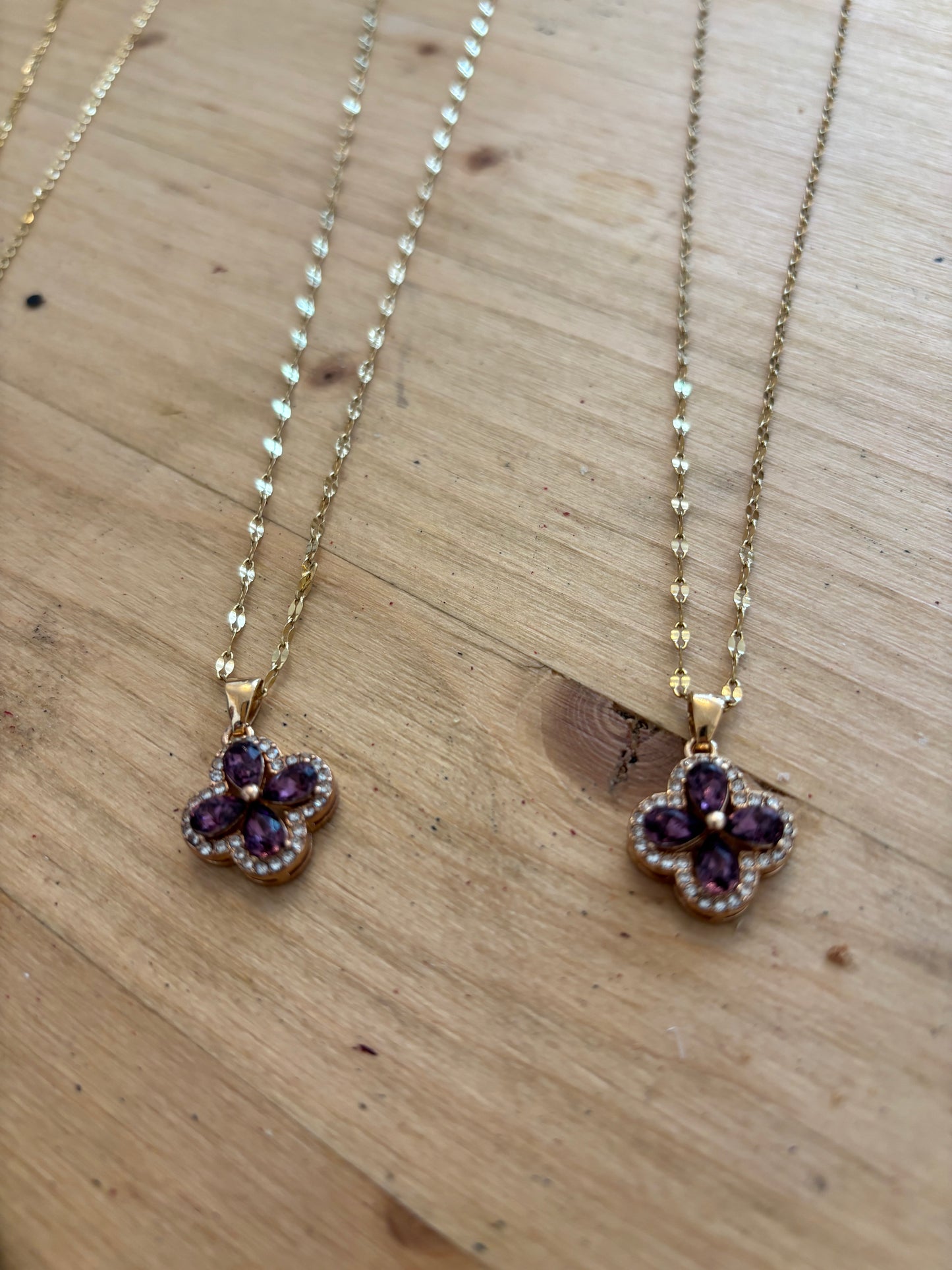 Lavender Gold Necklace