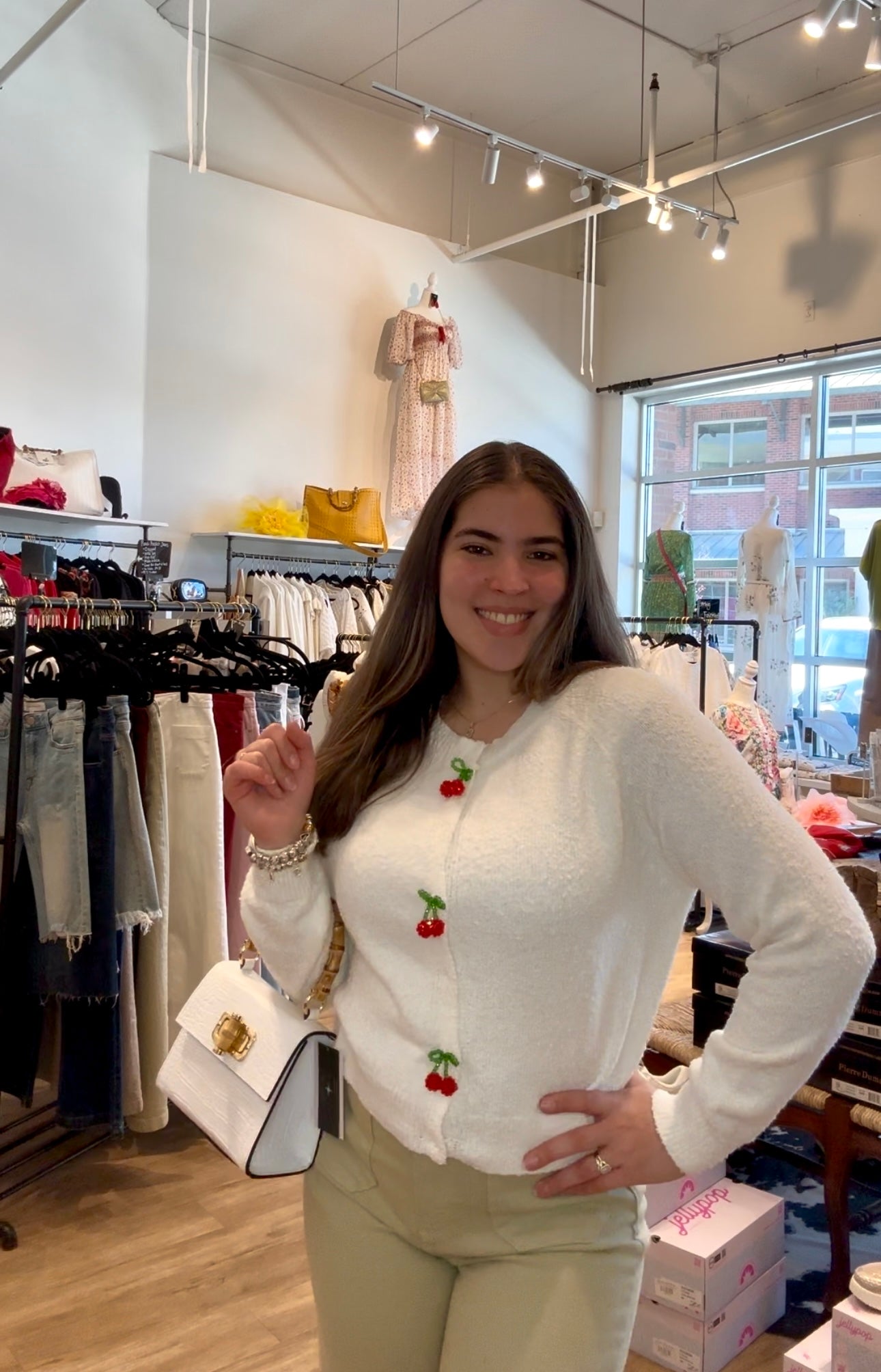 Ada Ivory Cardigan