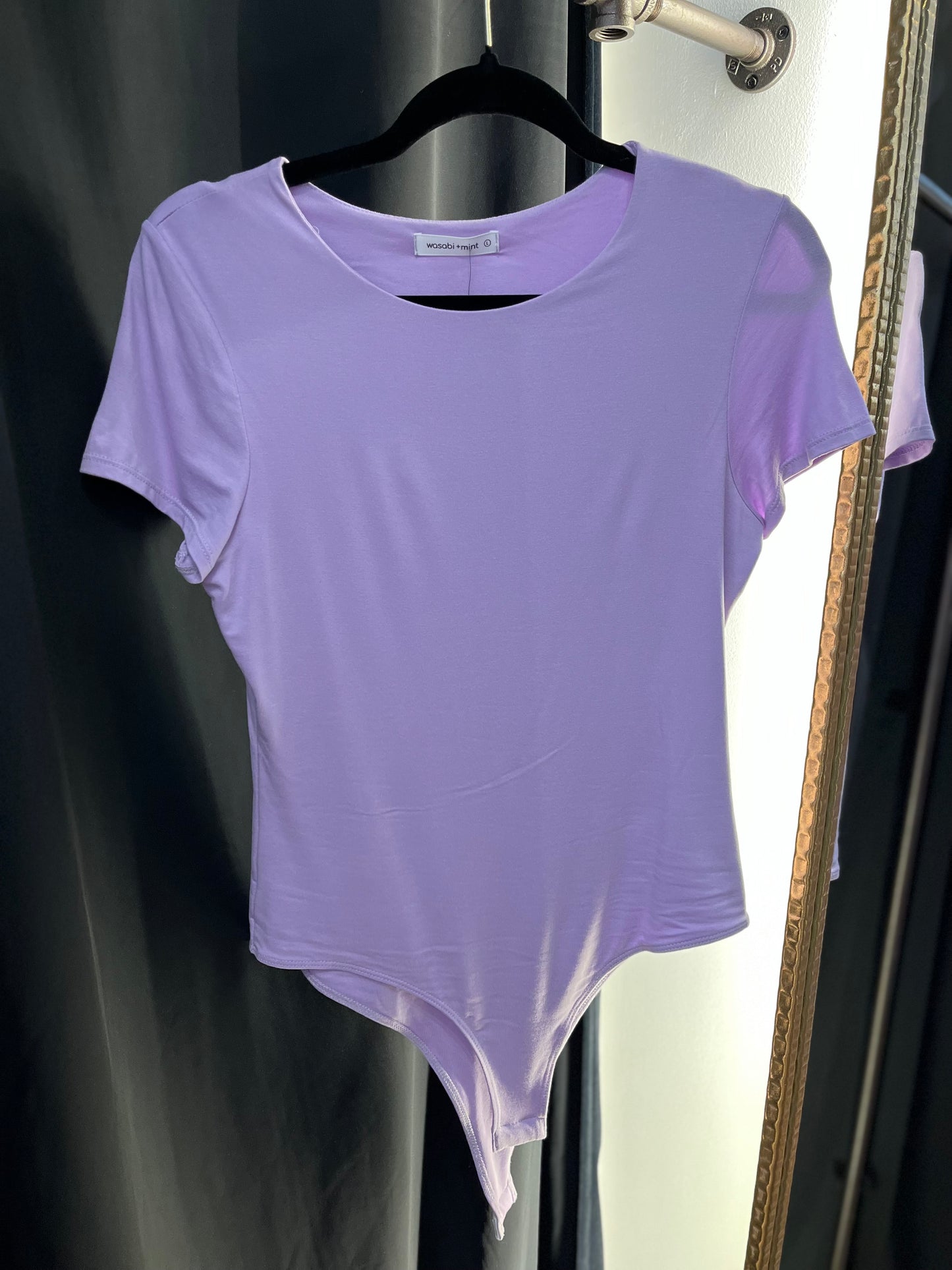 Lilac Bodysuit Crew Neck