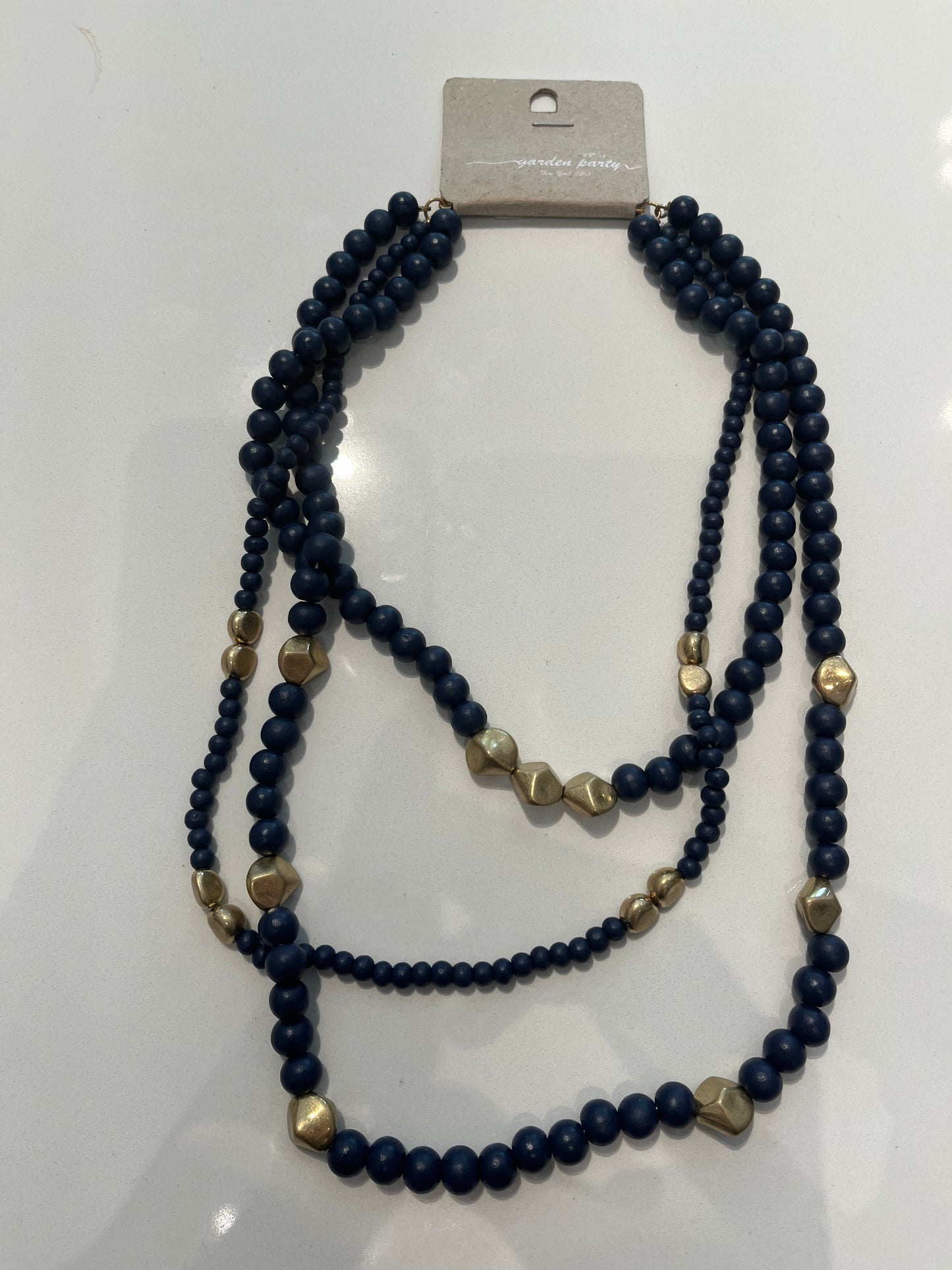 Triple Layer Beaded Necklace