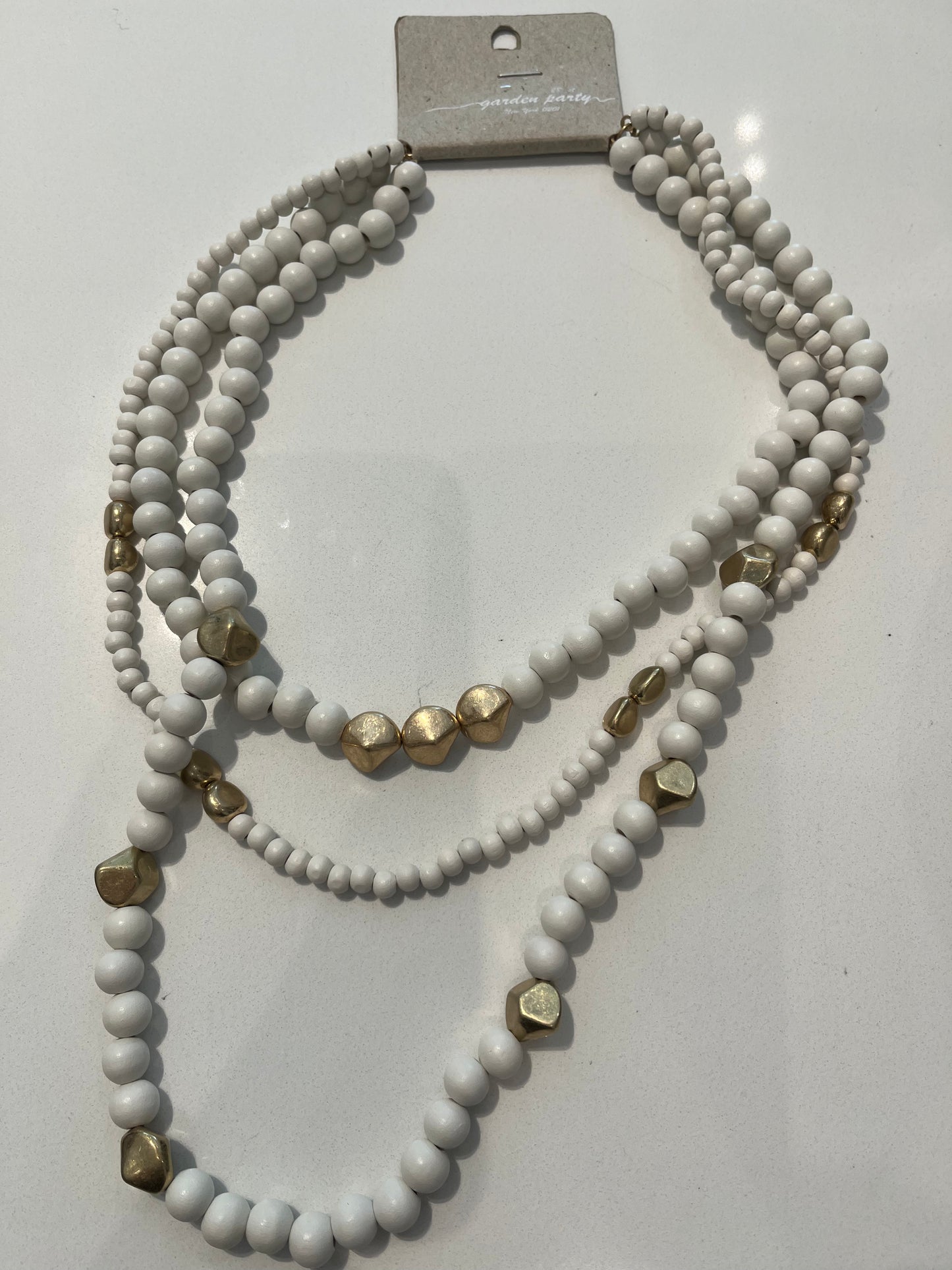Triple Layer Beaded Necklace