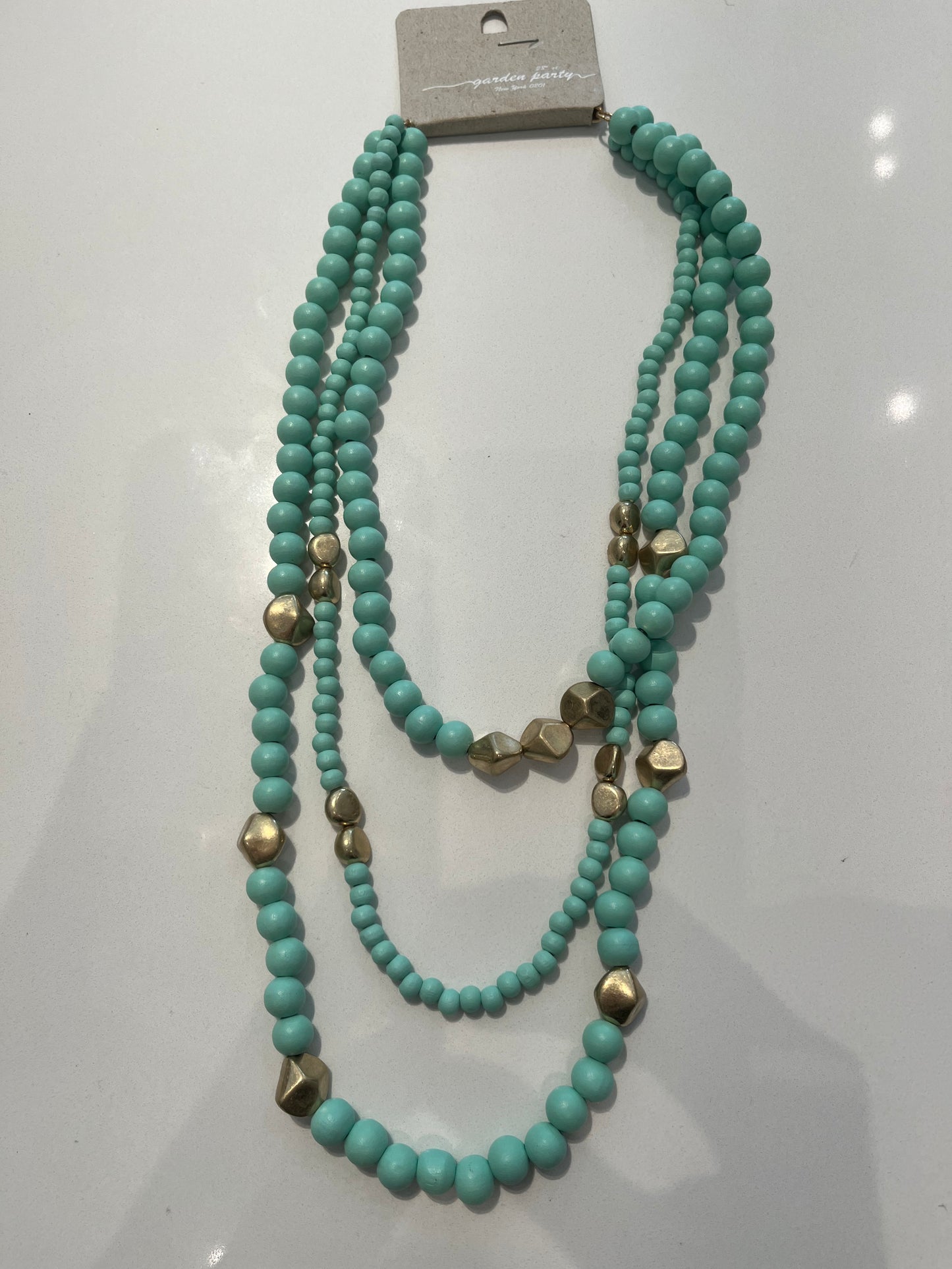 Triple Layer Beaded Necklace
