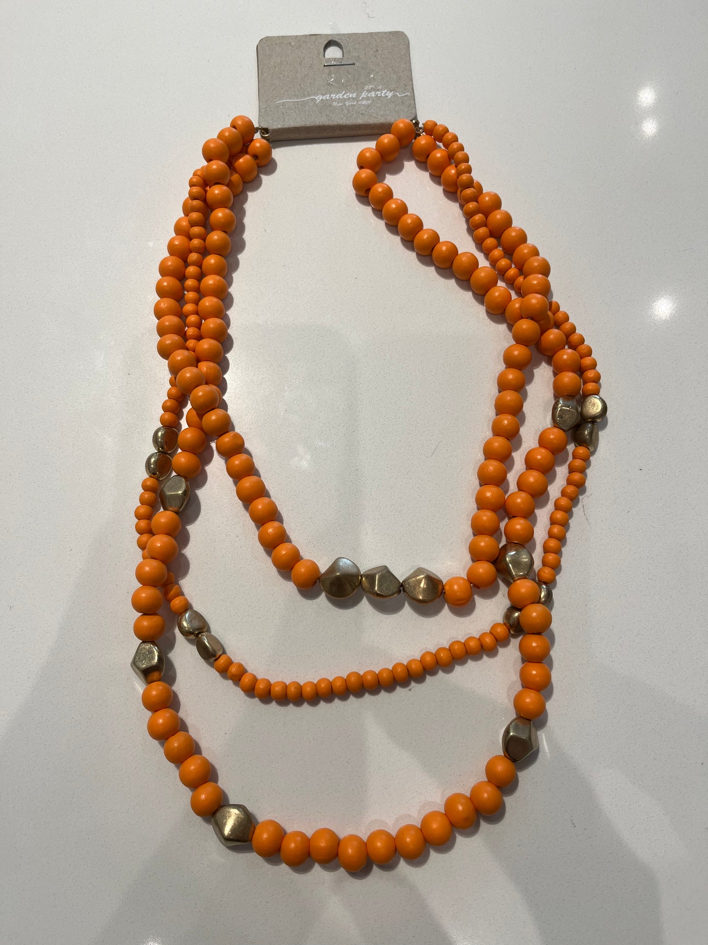 Triple Layer Beaded Necklace
