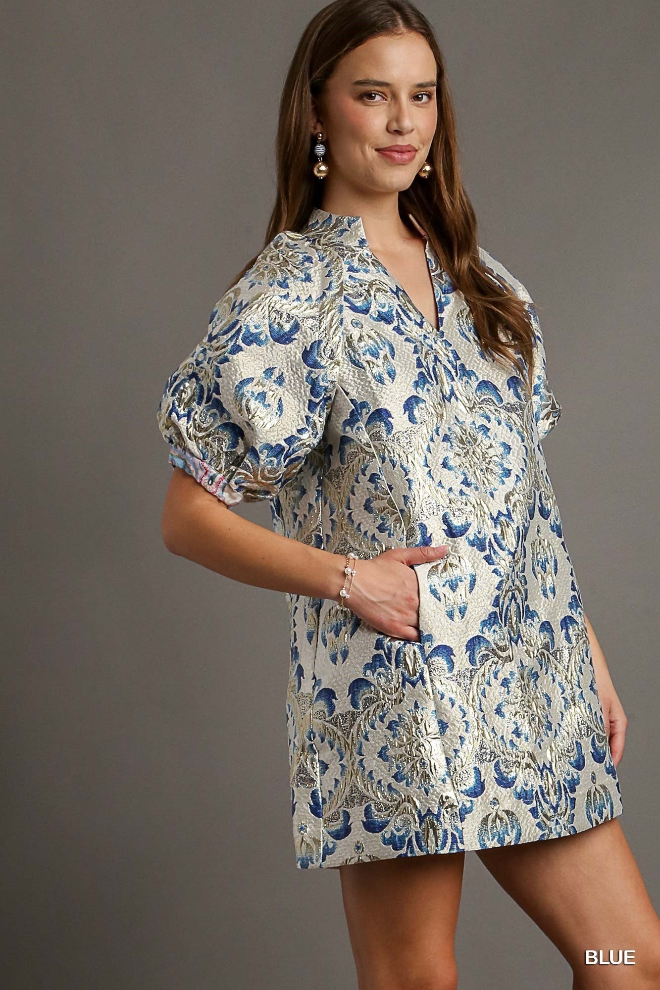Tea Cup Dress Blue