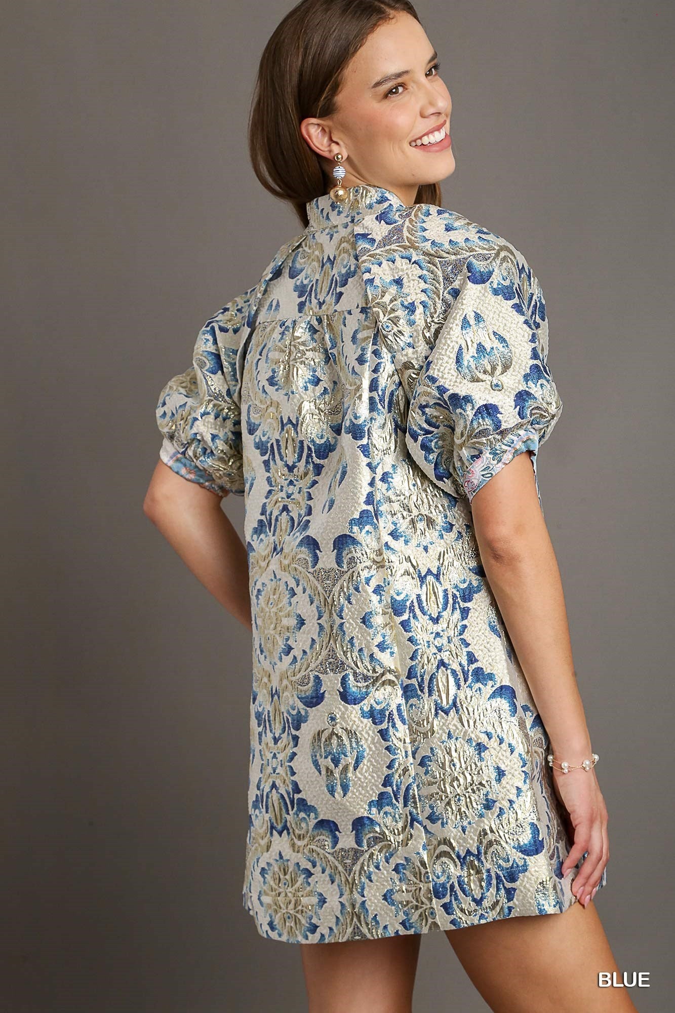 Tea Cup Dress Blue