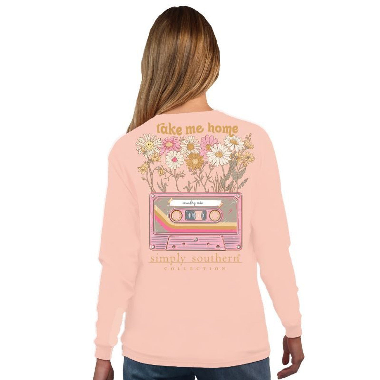 SS-Tape Long Sleeve Tee Creme