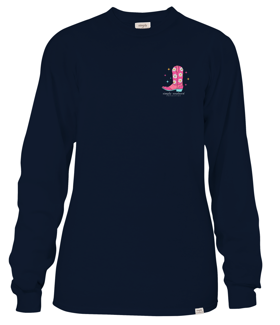 SS-Walk By Faith Long Sleeve Tee Navy
