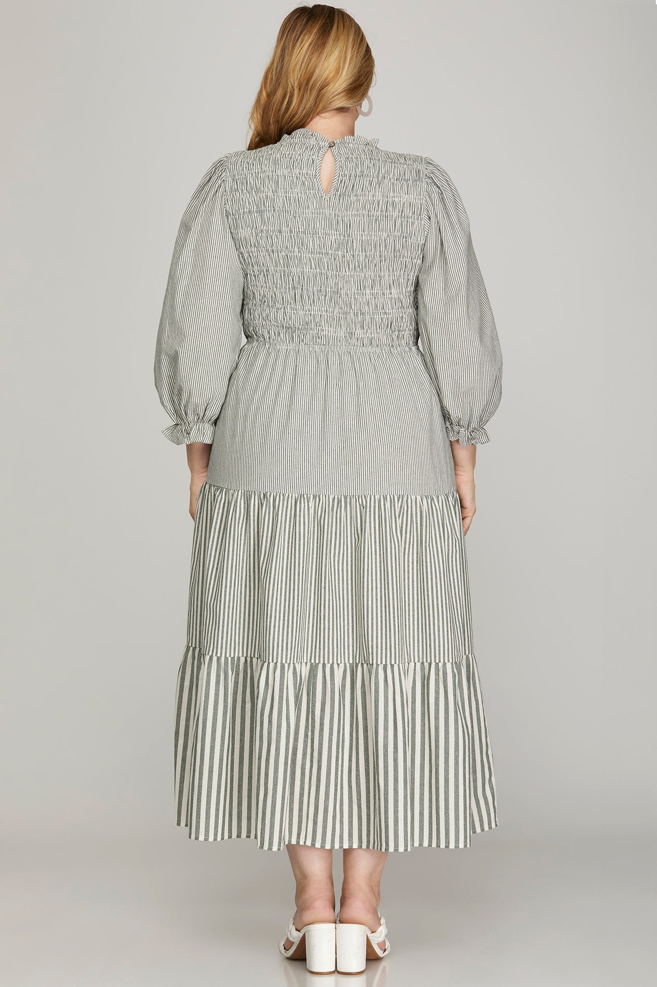 Charlotte Midi Dress-Olive