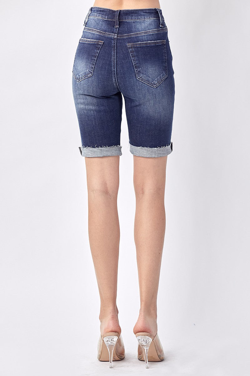 Button fly shorts