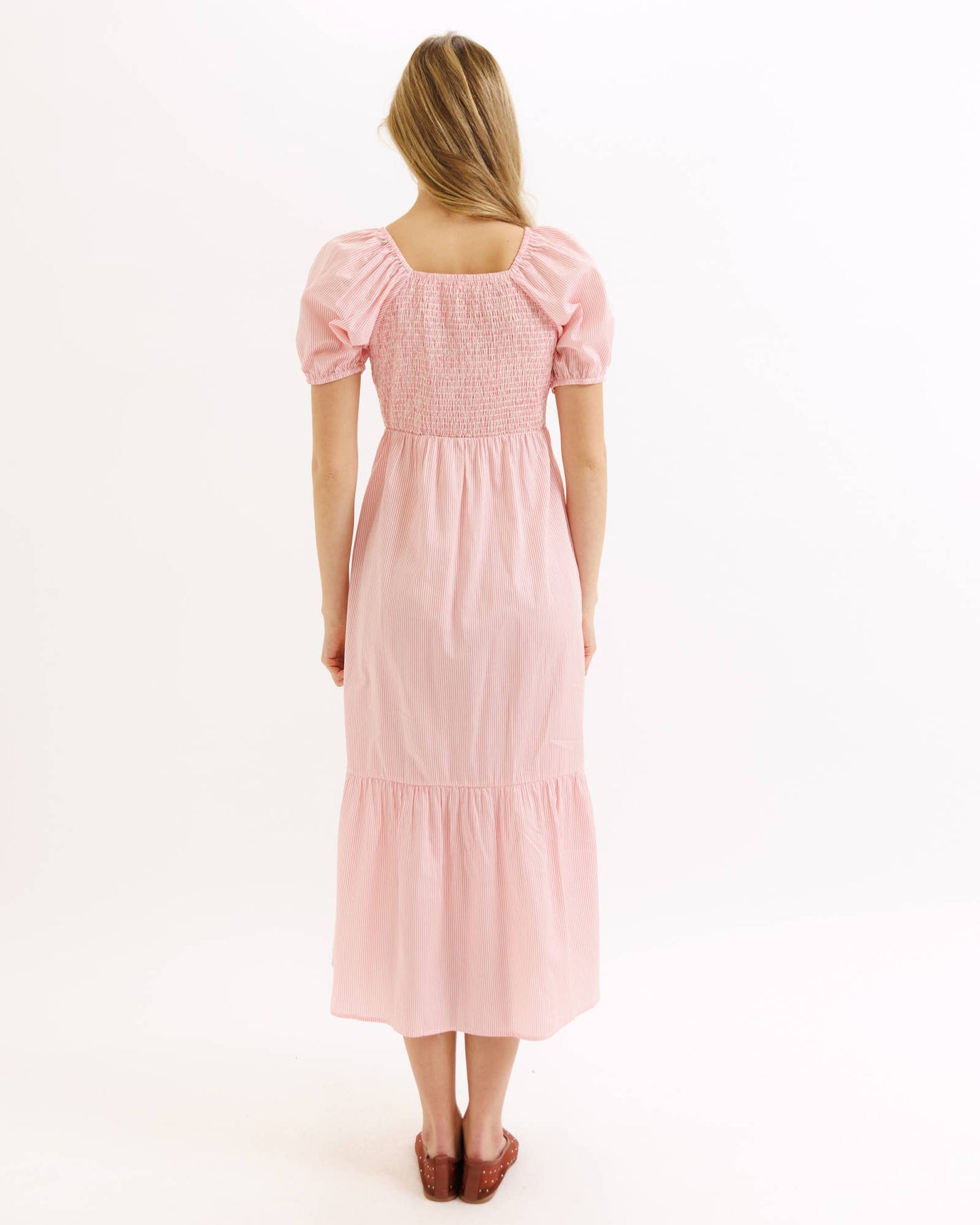 The Lilly Pink Cotton Maxi Dress