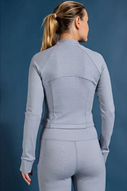Jogger Set High Rise Dusty Blue