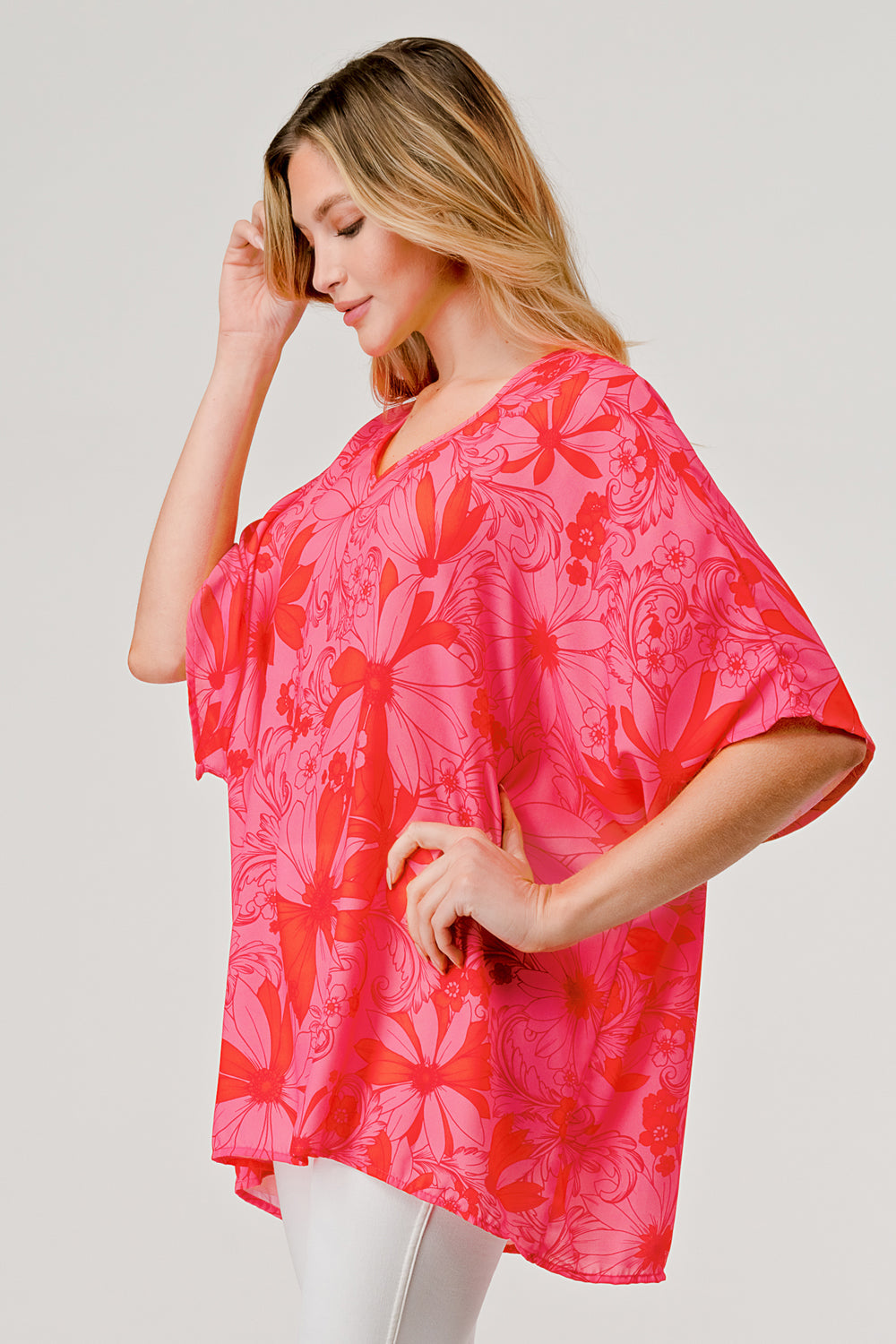Riley Top Pink Floral