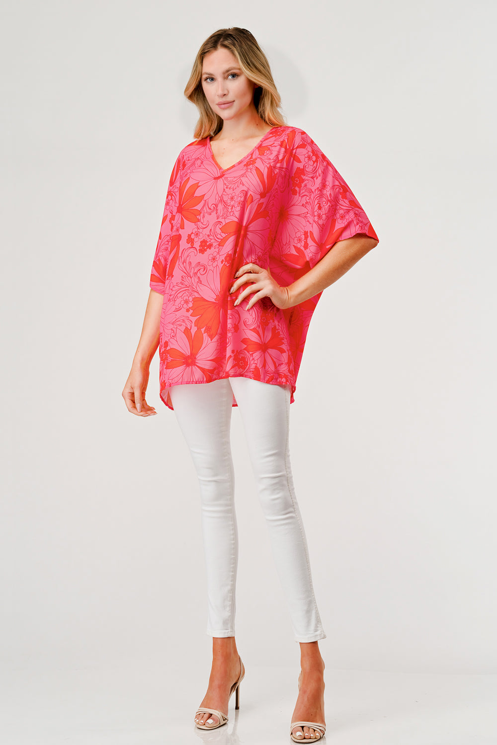 Riley Top Pink Floral